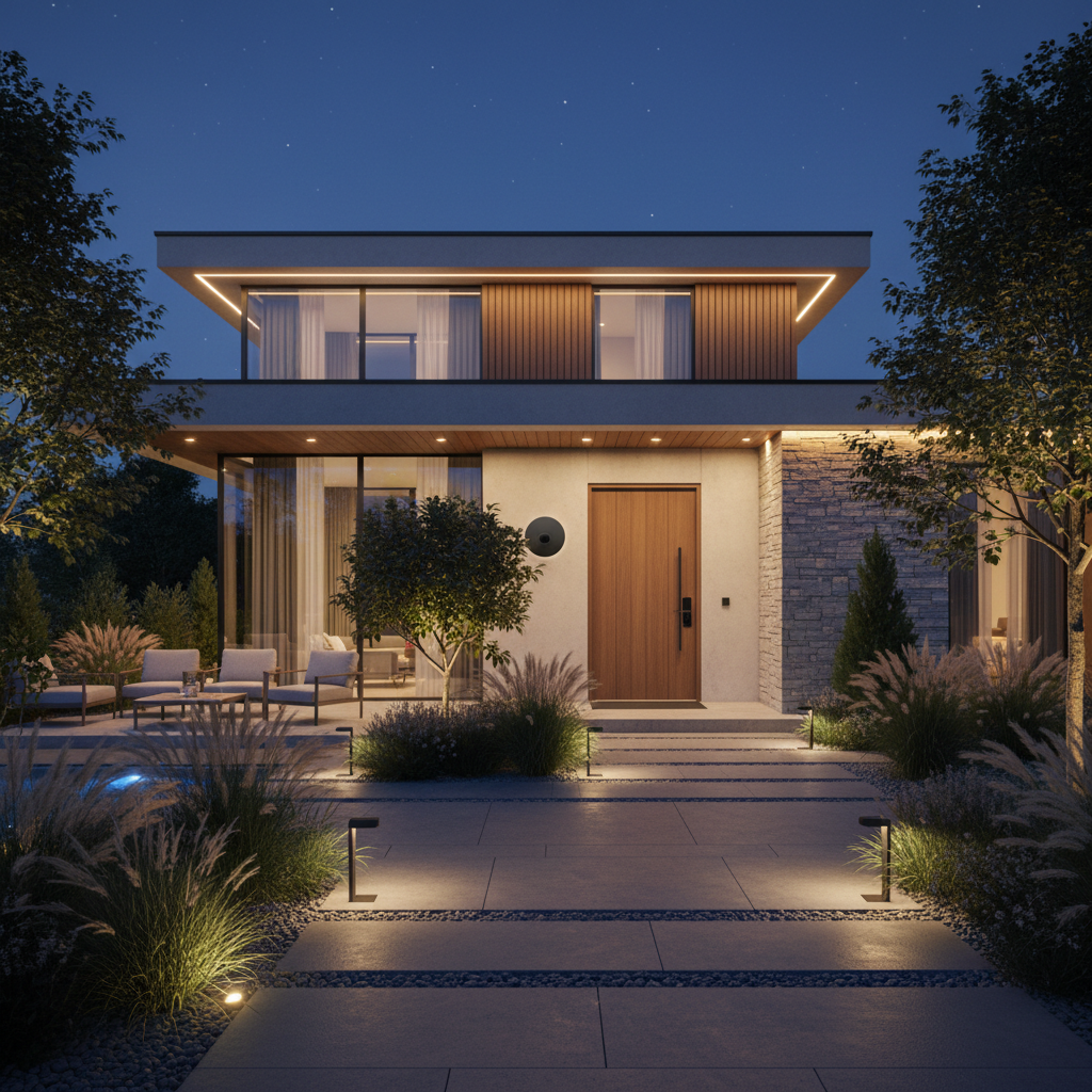 Iluminación Inteligente en Exteriores: Diseño, Seguridad y Ahorro Energético